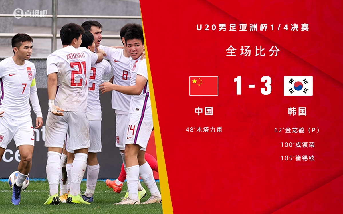 復(fù)仇！U22國足絕殺復(fù)仇韓國，2年前U20亞洲杯加時憾負(fù)無緣世青賽