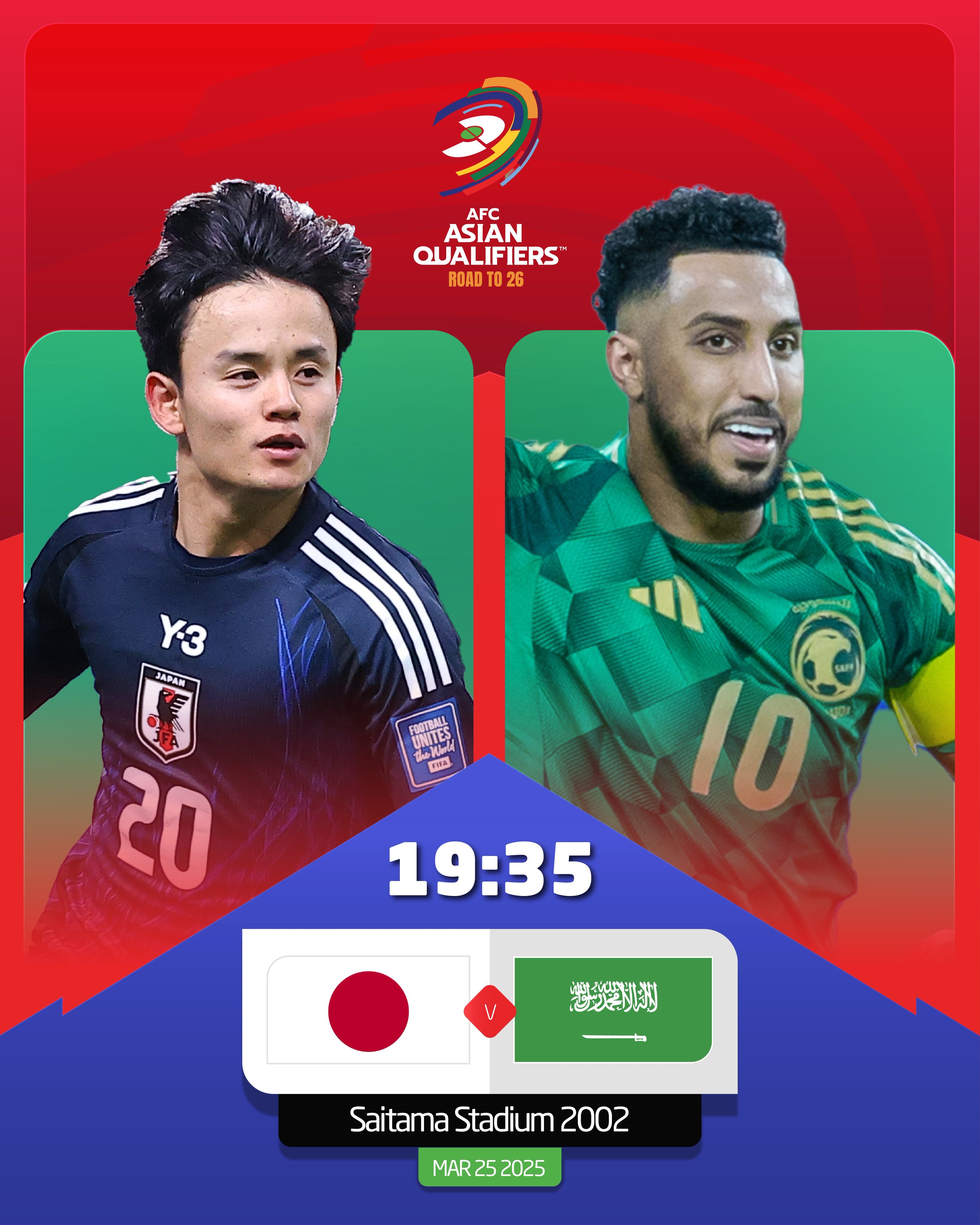 日本vs沙特首發(fā)：久保建英、前田大然、遠(yuǎn)藤航出戰(zhàn)，多薩里先發(fā)