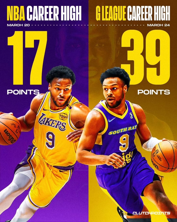 在進步！布朗尼一周內(nèi)先后創(chuàng)下個人NBA和G聯(lián)盟單場得分新紀錄