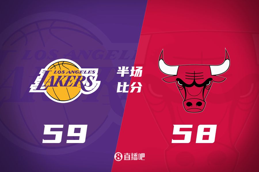 文森特壓哨三分&詹姆斯10+5+7！湖人半場(chǎng)反超公牛1分