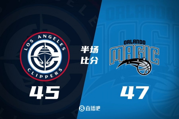 防守大戰(zhàn)！魔術(shù)16-5結(jié)束上半場47-45快船 班凱羅16分祖巴茨13+10
