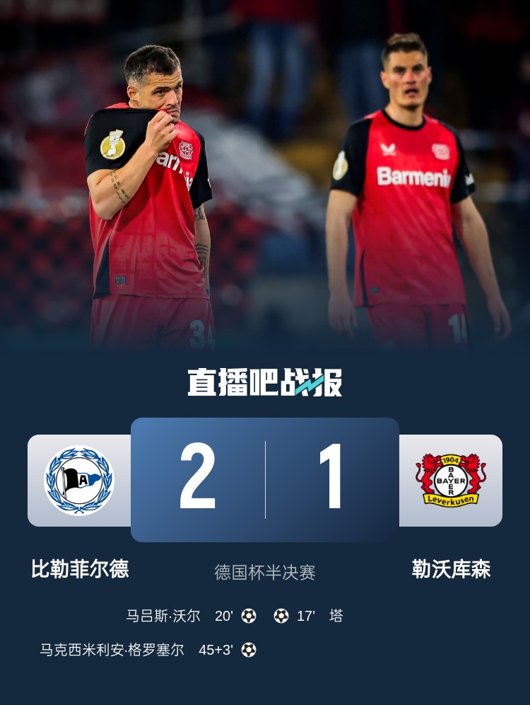 比勒菲爾德是史上第4支晉級德國杯決賽的德丙球隊，此前3隊未奪冠